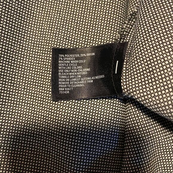 Houndstooth Skirt Black & White Midi Work Office Plus Size 16 - Picture 4 of 7